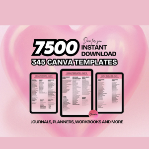 7500+ PLR MRR Canva Templates | 2025–2026 Planners & Journals | DFY Digital Products