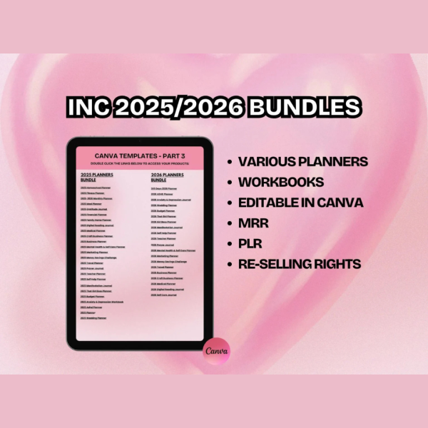 7500+ PLR MRR Canva Templates | 2025–2026 Planners & Journals | DFY Digital Products - Image 2