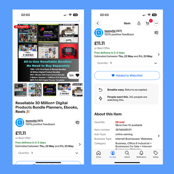 Tezmy on eBay — 100% Positive Reviews. Buy with Confidence - Image 2