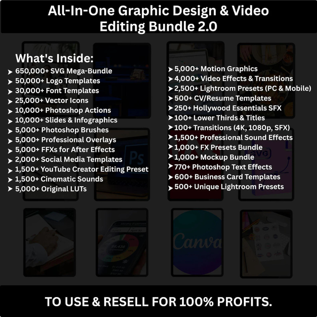 Resellable 100M+ Digital Products – Planners, Ebooks, Reels & More in One Bundle - Image 8