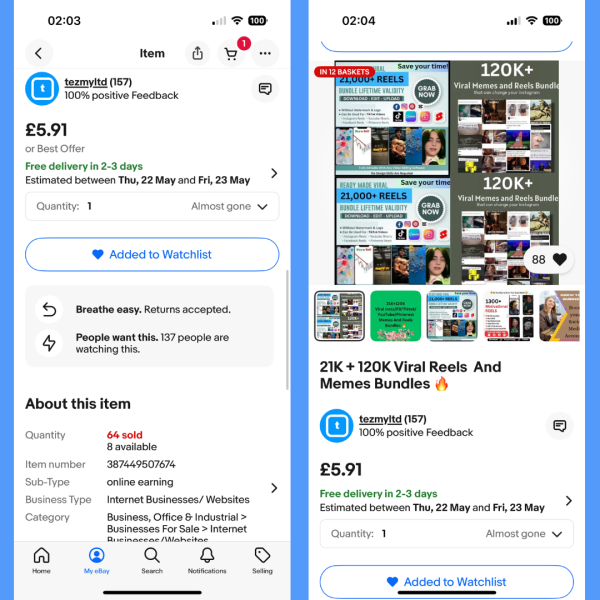 Tezmy on eBay — 100% Positive Reviews. Buy with Confidence - Image 3