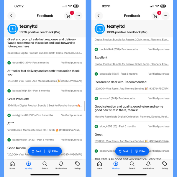 Tezmy on eBay — 100% Positive Reviews. Buy with Confidence - Image 7