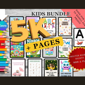 Kids Learning Bundle | Planners, Worksheets, Coloring Pages & Activities 🧒