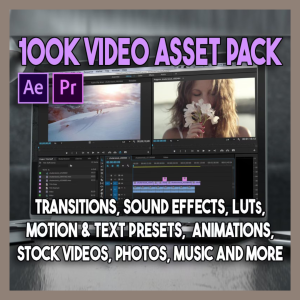 🎬 100K+ Adobe Premiere & After Effects Bundle – Presets, Assets, Stock Videos, SFX & LUTs