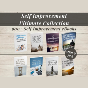 900+ Self-Improvement eBooks Bundle | MRR & PLR | Self-Help & Growth
