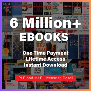 6 Million eBooks + 5 Million PLR & MRR Articles with Resell Rights | Massive Digital Library for Entrepreneurs & Content Creators