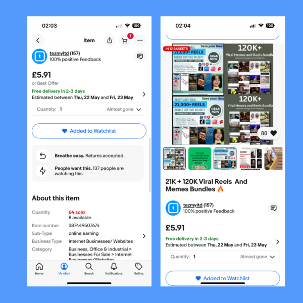 Tezmy on eBay — 100% Positive Reviews. Buy with Confidence - Image 3