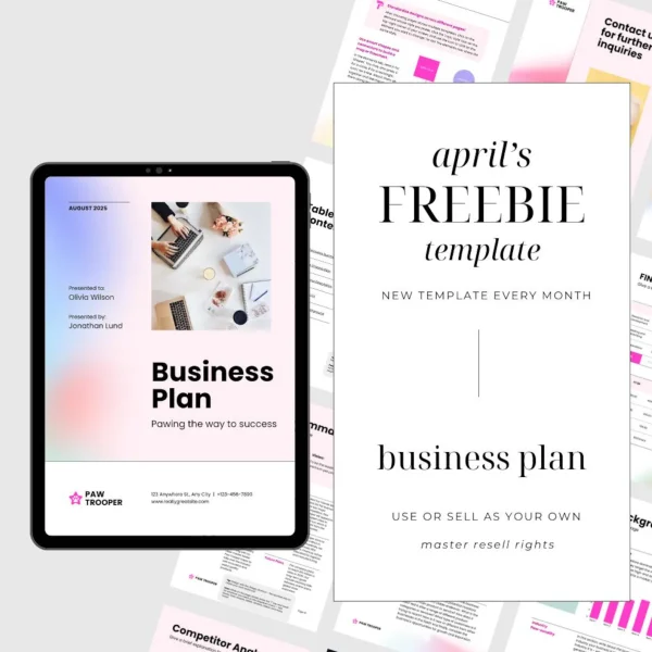 FREE Canva Template with Master Resell Rights | Editable PLR Digital Product | Social Media & Planner Kit