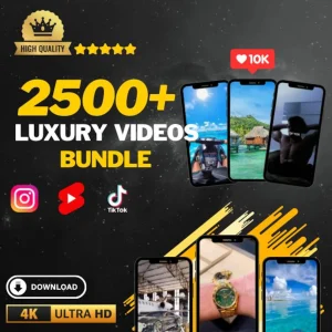 Luxury Video Bundle – 2500+ Clips for Reels, TikTok & Shorts | Instant Download