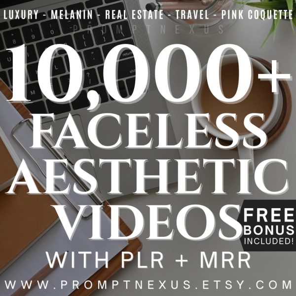 Resellable 10,000+ Aesthetic Faceless Video Reels & Instagram Templates