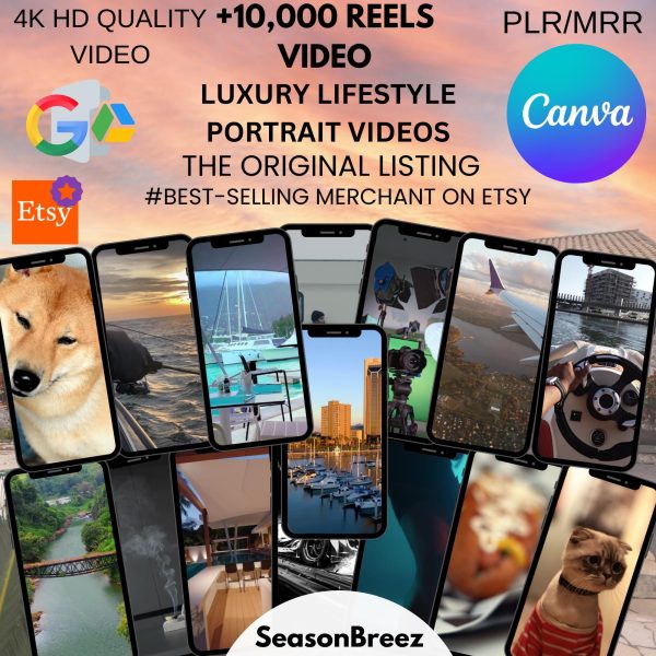 Resellable 10,000+ Viral Reels Bundle | Dogs, Luxury Hotels, Funny Cats, Travel, Fitness, Cars, Space, Nature, Business