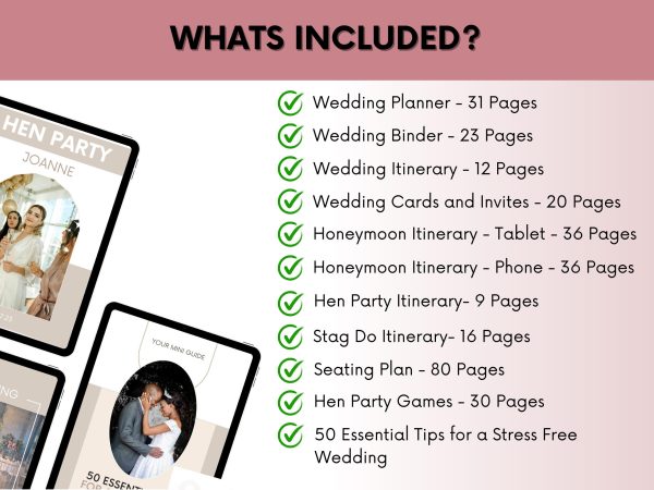 300+ Pages Editable Canva Templates + Done-For-You Wedding Invitations — Resell for 100% Profit! - Image 2