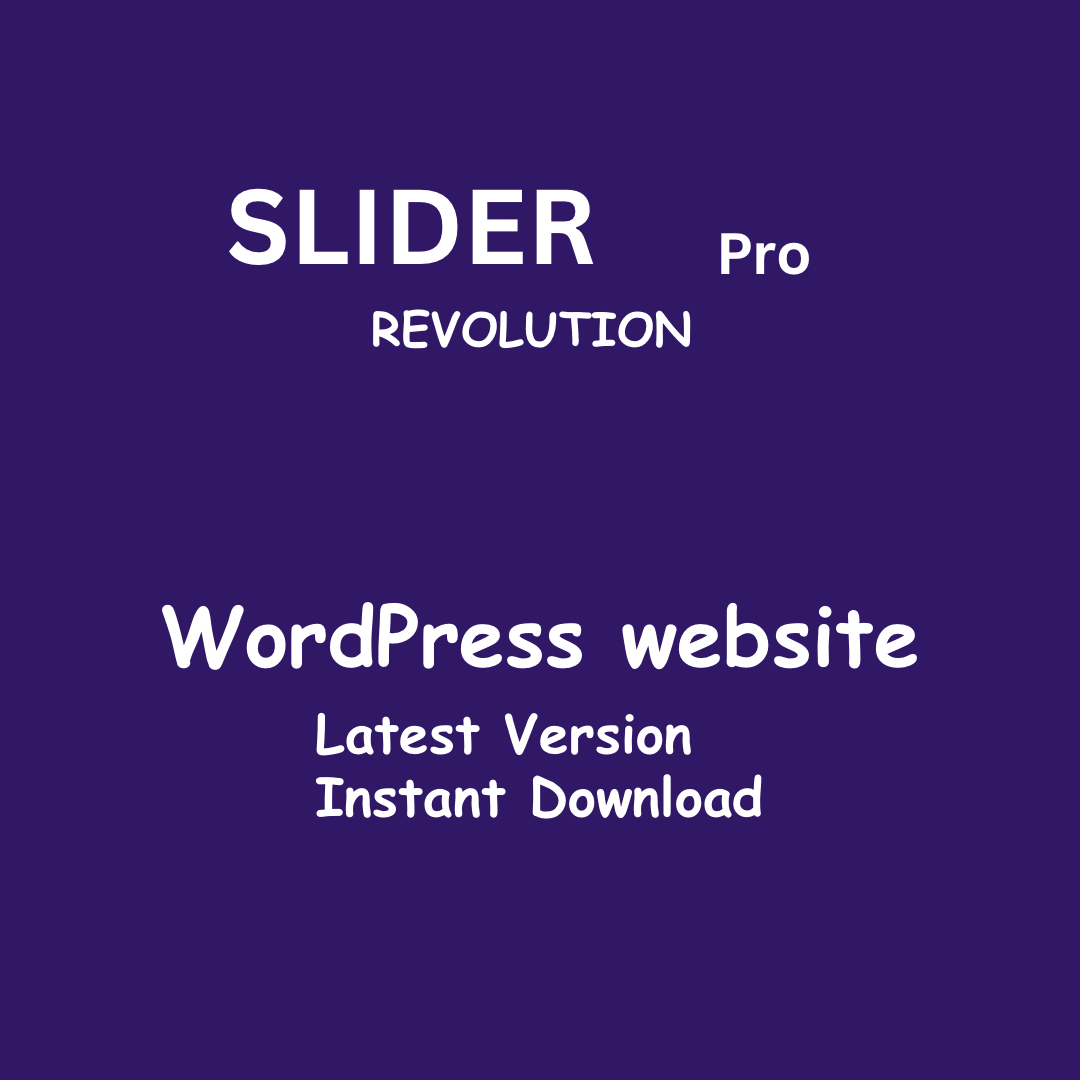 Slider Revolution – Premium WordPress Slider Plugin (Lifetime Updates)