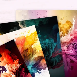 42 Abstract Watercolor Ink Backgrounds – High-Res Splash & Texture JPGs 🎨✨