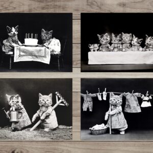 Vintage Cat Ephemera Pack – 100 Cats in Costumes 🐱🎩✨