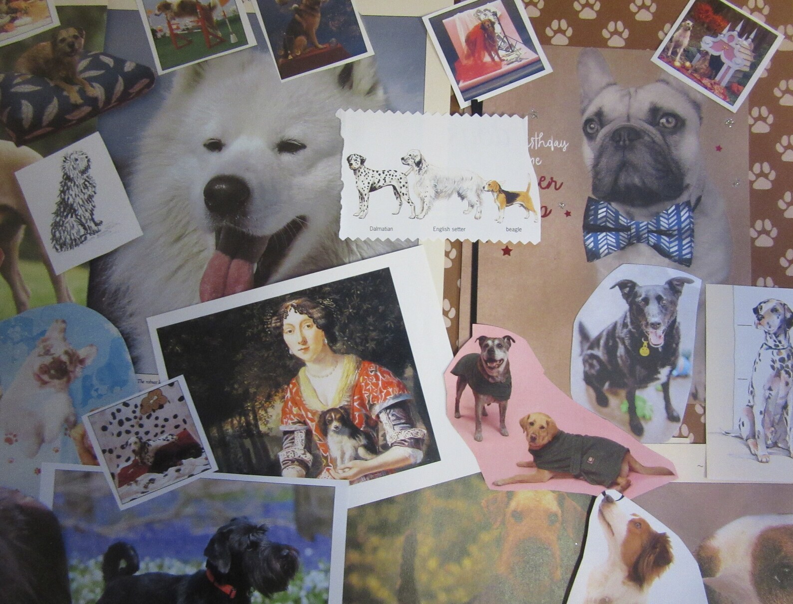Dog Ephemera Pack – 100 Vintage Dog Portraits in Costumes 🐶✨