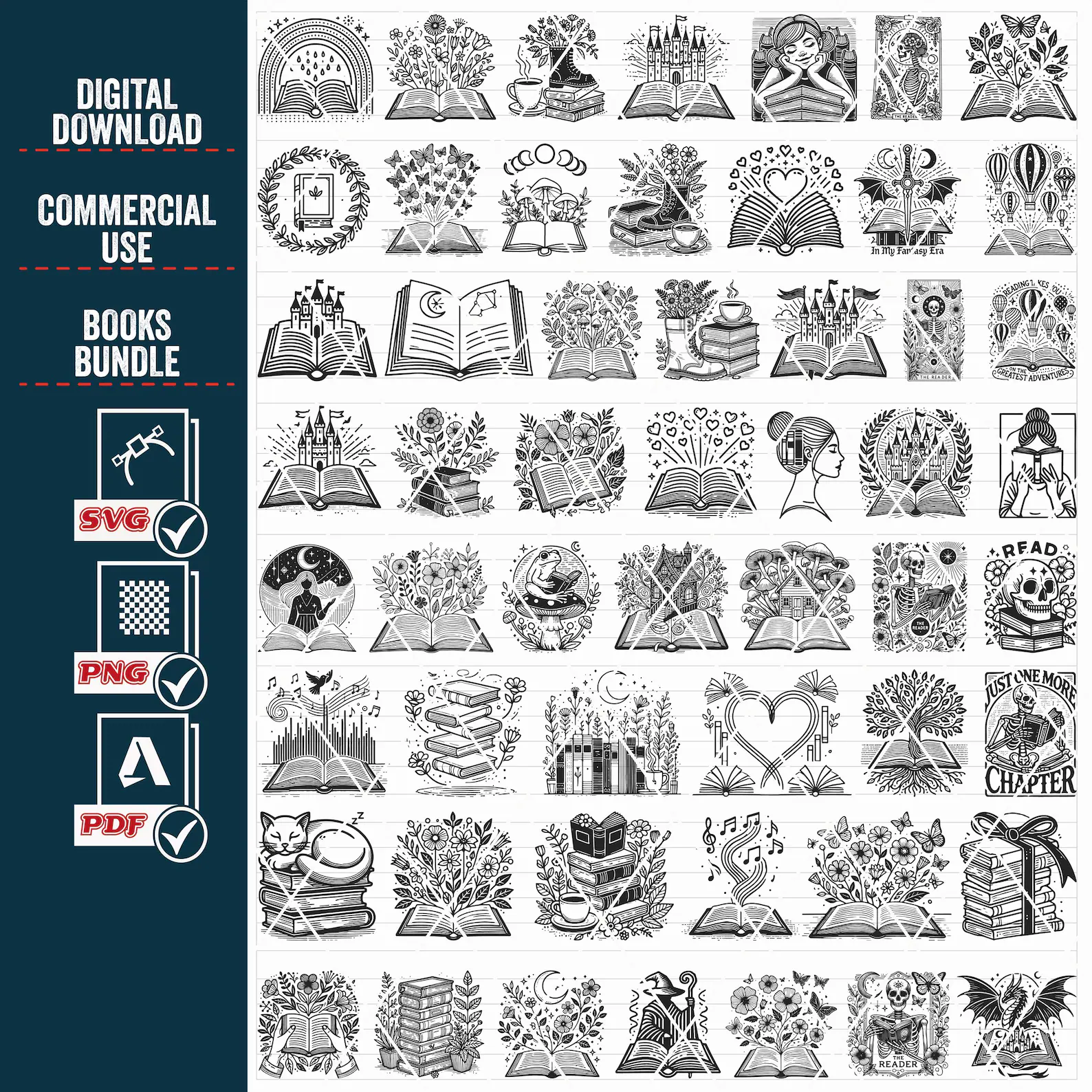 129 Rodeo & Book Lover SVG Bundle ๐ค ๐ - Image 2