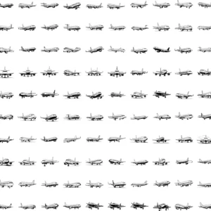 49 Airplane & Bass Fishing SVG Bundle — Cutting & Laser Engraving Files, PNG Silhouettes for Cricut