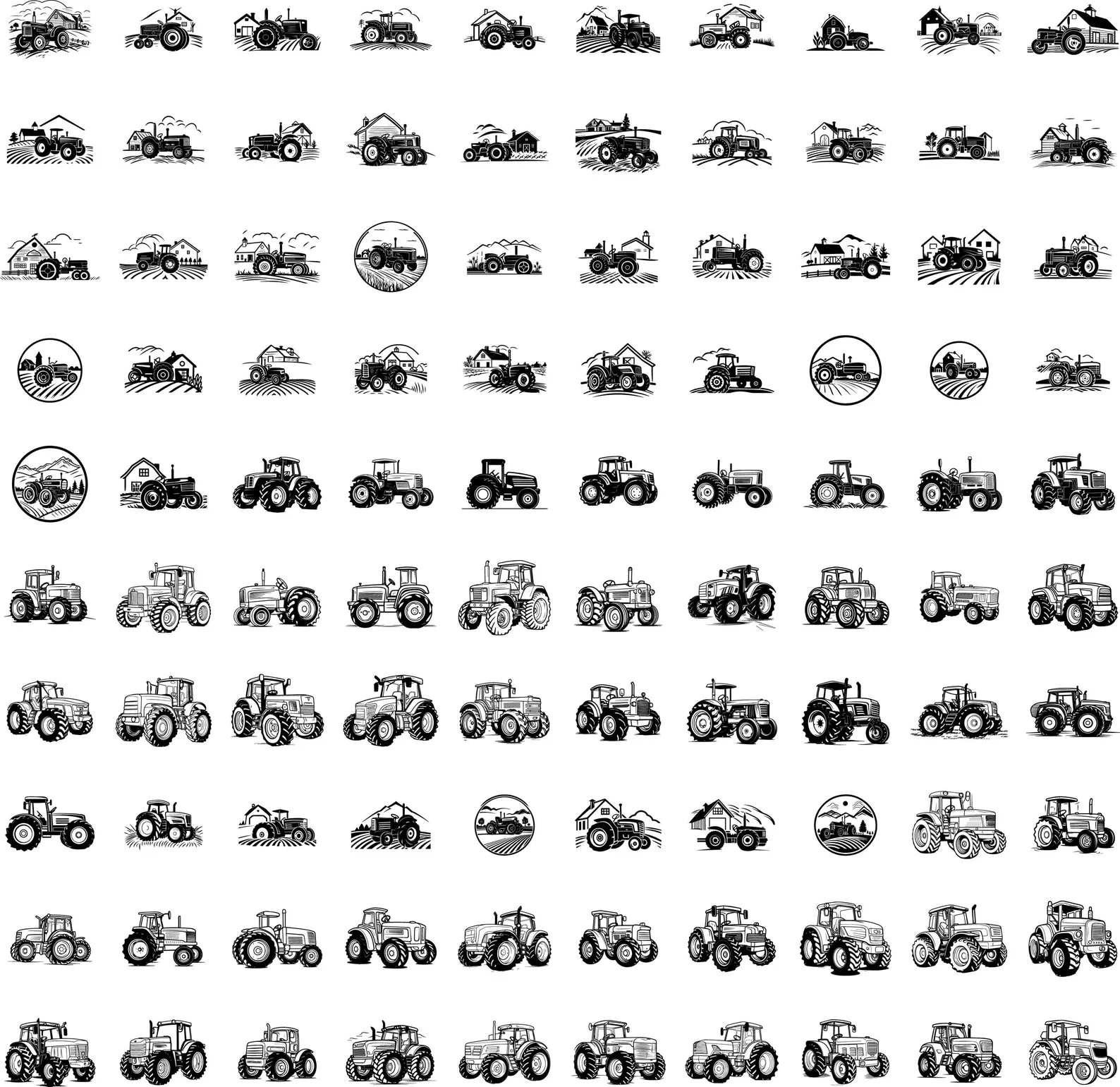 69 Camping & Tractor SVG Bundle — Cutting & Laser Engraving Files, PNG Silhouettes for Cricut - Image 2