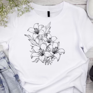 25 Lily Flower SVG Bundle • Floral Silhouettes & Line Art • PNG EPS PDF