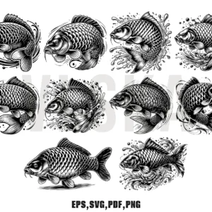 38 Fishing & American Eagle SVG Bundle