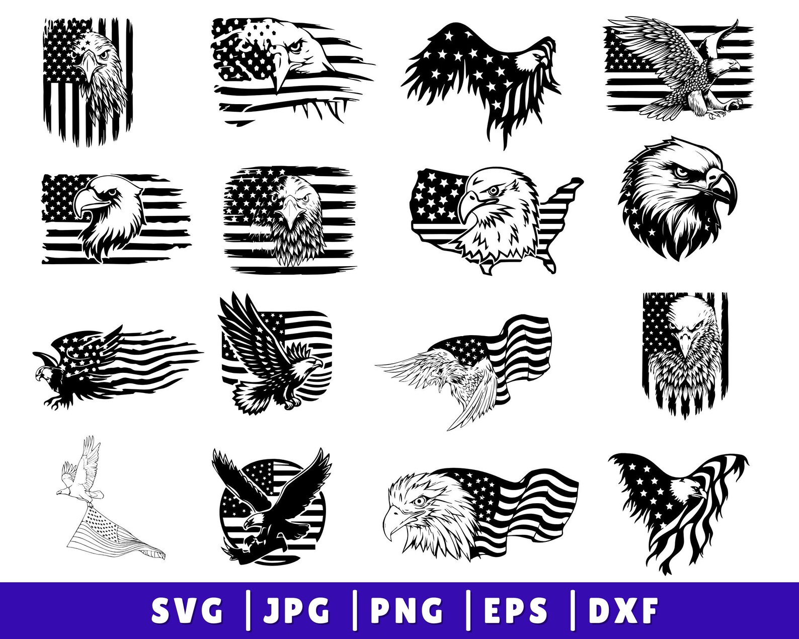 30 Patriotic & Texas SVG Bundle