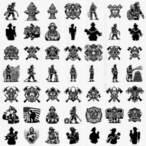 59 Firefighter & UTV SVG Bundle — Cutting & Laser Engraving Files, PNG Silhouettes for Cricut