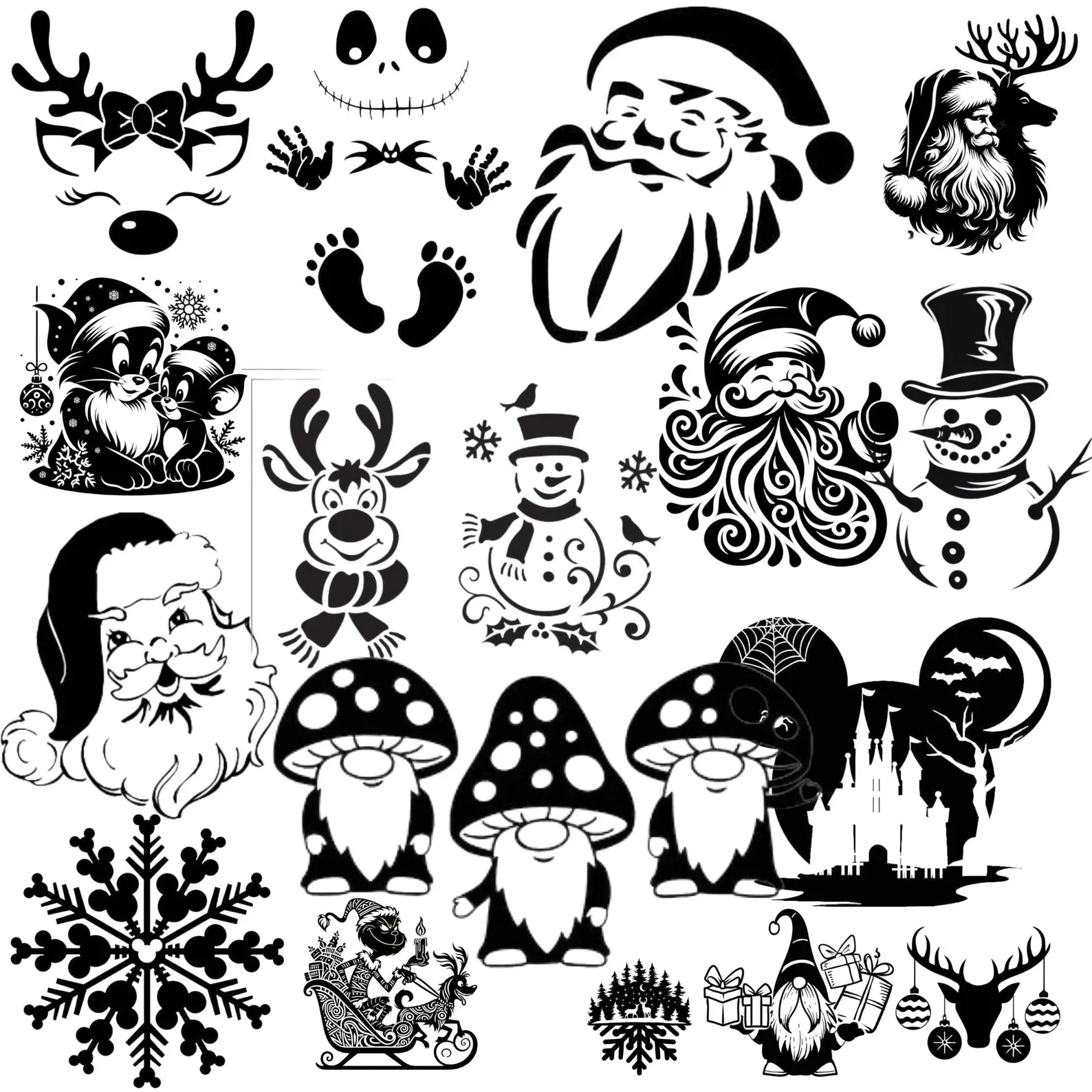 299 Christmas SVG Bundle – Festive Holiday Designs Collection