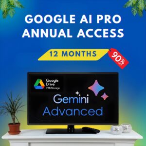 Google Drive 2TB + Gemini Pro + Veo 3 + Google Photos + NotebookLM — 1-Year Subscription