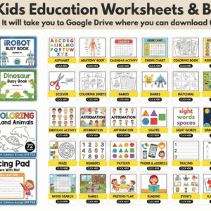 20,000+ Kids Worksheets, Busy Books, Learning Activities & Educational Mega Bundle (Digital Download)