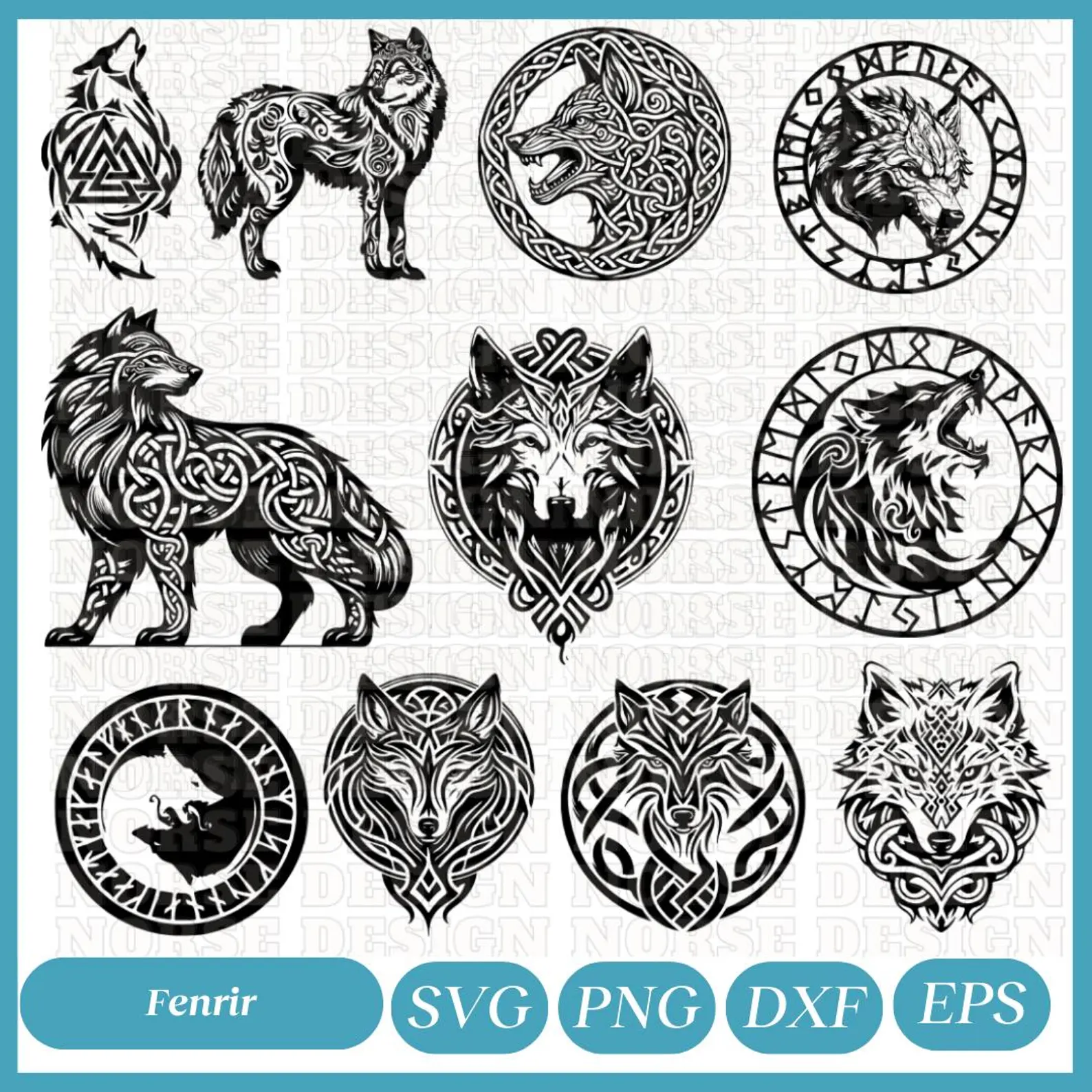 61 Fenrir & Mystical Ladies of Earth SVG Bundle 🐺🌿