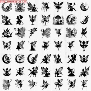 93 Ballerina & Fairy SVG Bundle | Elegant Ballet Dancers & Magical Forest Fairies for Cricut & Laser Crafts ✨🩰🧚