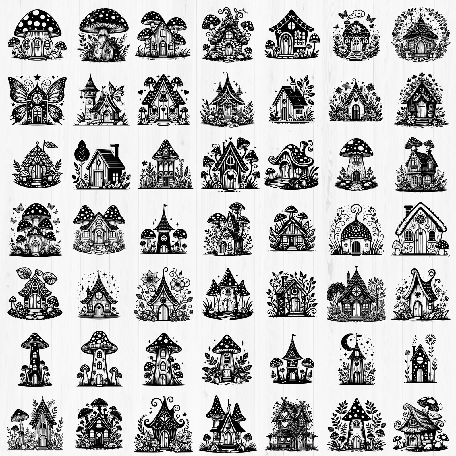 71 Fleur de Lis & Fairy House SVG Bundle | French Elegance Meets Whimsical Magic 🌸🏡