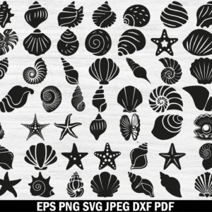 79 Seashell & Cowboy Boots SVG Bundle | Beach Vibes Meets Western Style 🐚🌊👢🤠