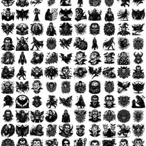 87 Vampire & Poseidon SVG Bundle 🧛♂️🌊